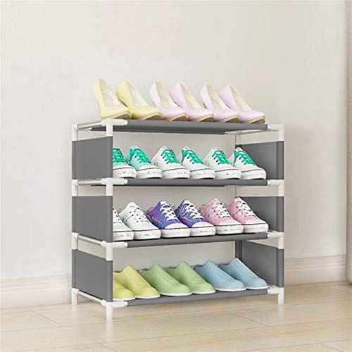 ZXZH Zapato Multicapa de Almacenamiento de Zapatos Muebles para Uso doméstico Zapato Rack de Almacenamiento de Zapatos con Estante de Metal (Color : Lavender)
