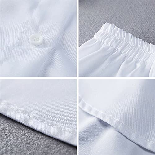 2 piezas de Mujeres de capas ajustables falso superior inferior camisa de barrido Extender media-longitud Mini falda dobladillo (A,XL)