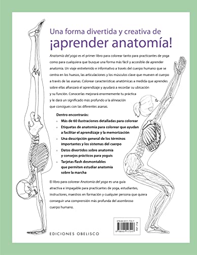 Anatomía Del Yoga. Libro para Colorear: Libro Para Colorear/ Coloring Book (Salud y vida natural)