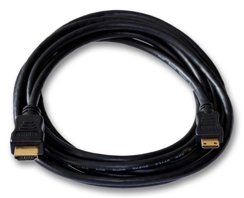 Cable HDMI para cámara digital Canon EOS 2000D - Mini C - Dorado - Longitud 3 m