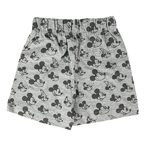 Cerdá Conjunto Bebe Niño Verano de Mickey Mouse Disney-12 Polo Algodon Juego de pantalones cortos, Gris, 12 meses Unisex bebé