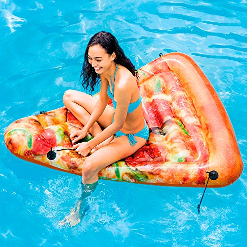 Intex 58752EU - Colchoneta hinchable Pizza 145 x 175 cms