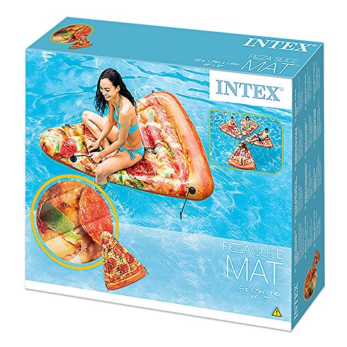 Intex 58752EU - Colchoneta hinchable Pizza 145 x 175 cms