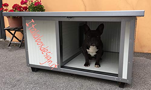 ITALIA BOX DESIGN Caseta con porche pequeña para perros