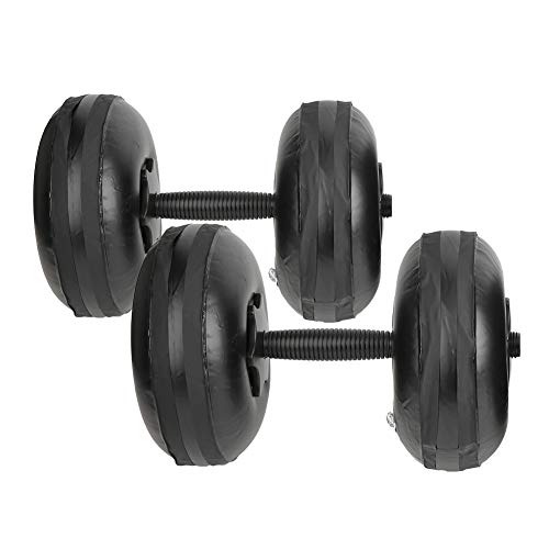 Juego de pesas de pesas ajustables de 8-10 kg Juego de pesas portátiles llenas de agua Juego de entrenamiento muscular del brazo Equipo de conformación de yoga doméstico para equipo de gimnasio