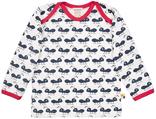 loud + proud Shirt Langarm aus Bio Baumwolle, Gots Zertifiziert Camiseta, Azul (Navy NY), 98/104 para Bebés