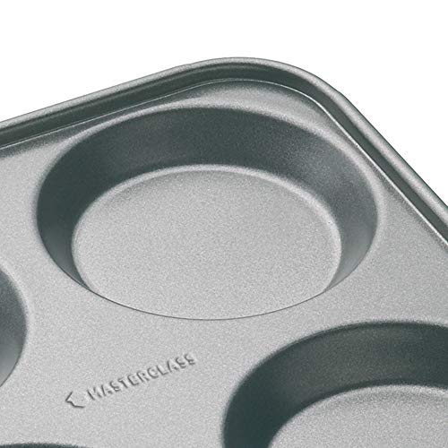 Master Class - Molde antiadherente para 4 Yorkshire pudines, color gris