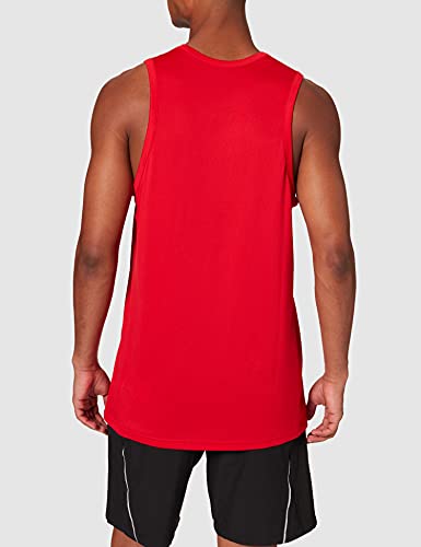 NIKE M Nk Dry Top SL Crossover BB Sleeveless, Hombre, University Red/White, L