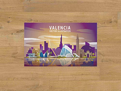 Oedim Alfombra Valencia para Habitaciones PVC | 95 x 165 cm | Moqueta PVC | Suelo vinílico | Decoración del Hogar | Suelo Sintasol |