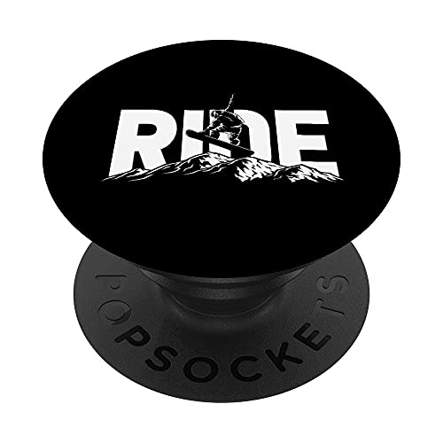 Snowboarding Jump Freestyle Snowboard Ride PopSockets PopGrip Intercambiable