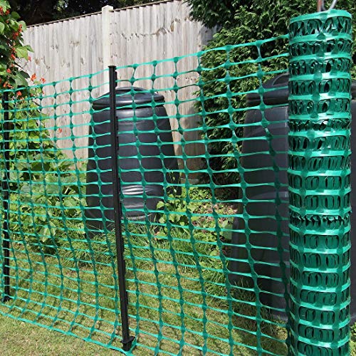 True Products B1001F 50 M estándar plástico malla de seguridad valla de barrera de malla, color verde