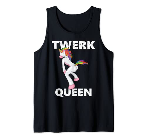 Twerk Queen, Twerking Unicorn Funny Dance Camiseta sin Mangas