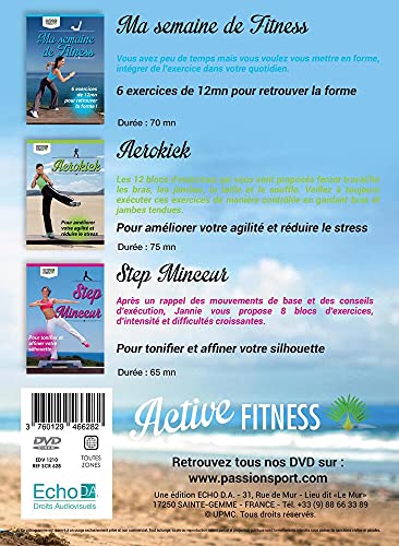 Active Fitness : Ma semaine Fitness + Aerokick + Step Minceur [Francia] [DVD]