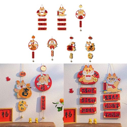 Adorno de madera natural 2024 colgante de año nuevo chino perfecto para los amantes de la cultura china Colgantes de madera para tiendas en el hogar DIY decoración de festivales