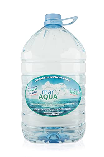 Agua de Mar hipertónica 5 litros - Envase de Plástico Libre de Bisfenol A y Ftalatos - MarAqua - Esencial en tu cocina - Captada en el Parque Natural Cabo de Gata (Almería)