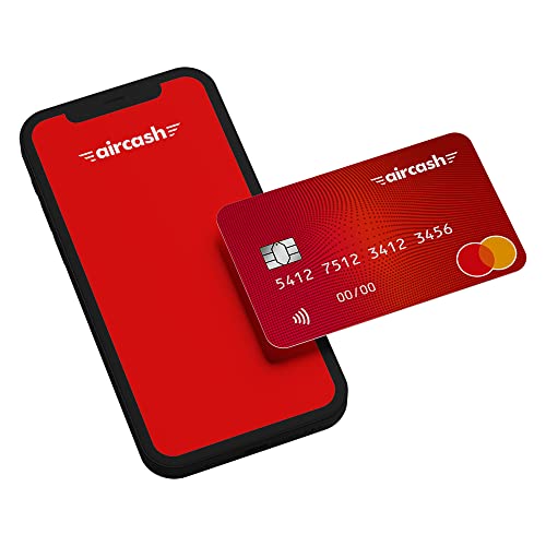 Aircash Tarjeta de prepago roja y Moderna MasterCard: una Forma Segura y Personal de Pagar en línea y en Tiendas