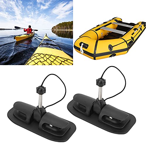Akozon Protector de Remo con Clip de Paleta 1 Par de Remos Soporte de Bloqueo de Paleta Universal para Bote Inflable Kayak Canoa Dinghy Raft 0.4in Núcleo de Hierro
