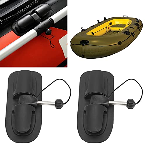 Akozon Protector de Remo con Clip de Paleta 1 Par de Remos Soporte de Bloqueo de Paleta Universal para Bote Inflable Kayak Canoa Dinghy Raft 0.4in Núcleo de Hierro