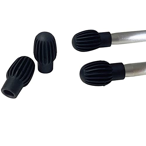 Alnicov 4 amortiguadores de tambor silenciosos de silicona, puntas de práctica silenciosas para tambores, accesorio de repuesto, color negro