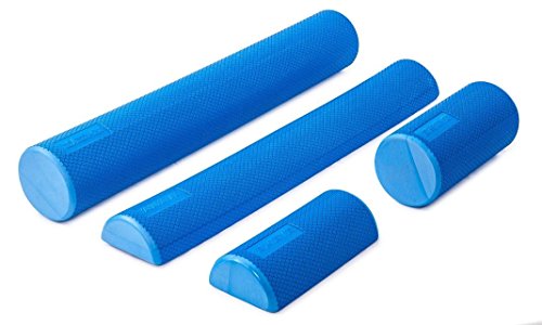 AMAYA SPORT Cilindro EVA 90 cm - Azul, Rodillo de Espuma para Ejercicio Funcional y Muscular, Cilindro para Masaje y Automasaje de Yoga, Foam Roller de Pilates,
