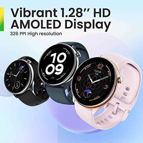 Amazfit GTR Mini Smartwatch Reloj Inteligente, 5 Posiciones satélite GPS, 1,28 "AMOLED, 326 PPI, 120+ Modos Deportivo, SpO2, Monitor de frecuencia cardíaca, 5 ATM Impermeable, Monitor de sueño