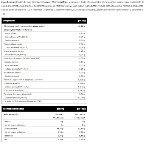 AMYLOPECTIN ELECTROLYTES 2 KG BLUE ARTIC - Suplementos Alimentación y Suplementos Deportivos - Vitobest