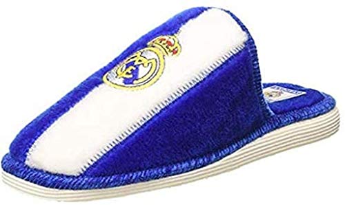 Andinas - Zapatillas de casa Real Madrid Oficial - Blanco-azul, 38