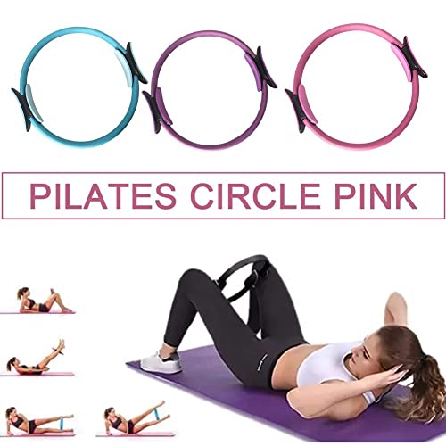 Anillo de pilates, círculo mágico de fitness para entrenamiento de fitness, anillo de yoga moldeador resistente al desgaste, entrenamiento de fuerza de piernas para entrenamientos en casa