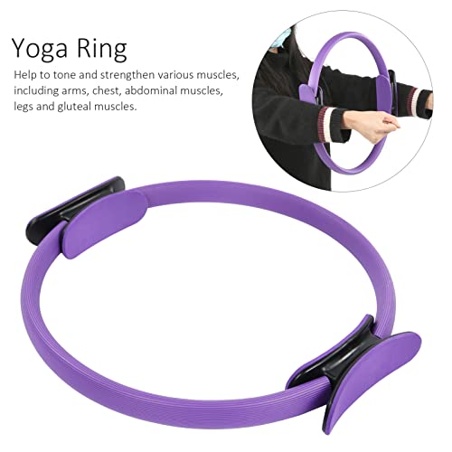 Anillo de Yoga, Workout Fitness Círculo de Ejercicio de Doble Mango, Fitness Ring Círculo Mágico con Material de Fibra de Vidrio para Mujeres Equipo de Pilates Thigh Master