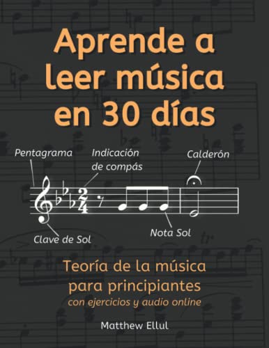 Aprende a Leer Música en 30 Días: Teoría de la música para principiantes - con ejercicios y audio online