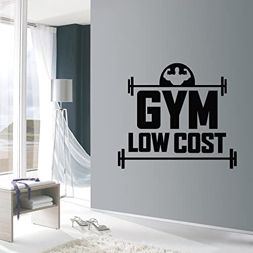 Art Fitness Low Cost Gym Wall Decor Wall Sticker Vinyl Decal Mural Motivational Inspirational Wall Decals 42X37Cm