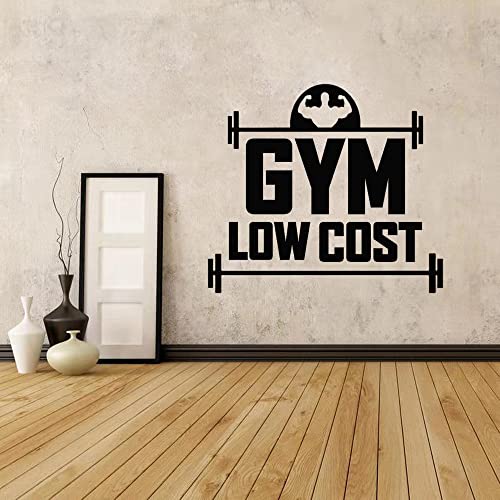 Art Fitness Low Cost Gym Wall Decor Wall Sticker Vinyl Decal Mural Motivational Inspirational Wall Decals 57X51Cm