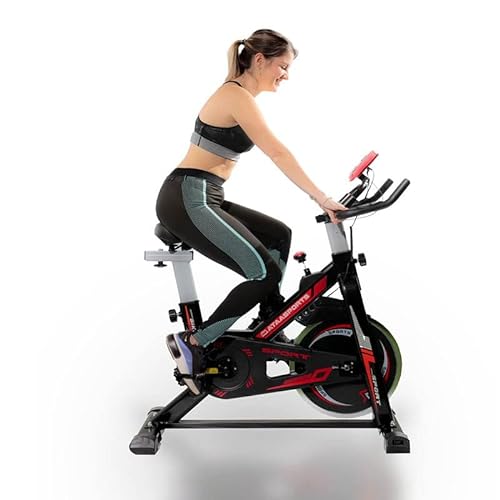 ATAA Power 100 Bicicleta de ciclo indoor - Negro - bicicleta estática para realizar ejercicio en casa semi-profesional