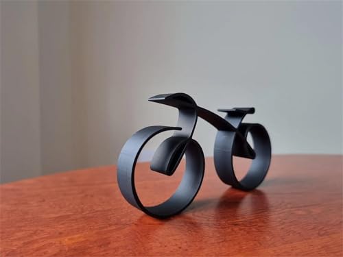 Aumude Escultura minimalista de bicicleta 2024, estilo enmarcado de alambre, silueta de bicicleta, regalo para un ciclista, decoración del hogar, decoración de estatua de mesa auxiliar, decoración de