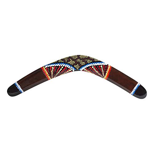 Australian Treasures - Boomerang: Boomerang de Madera Hecho a Mano de 50 cm