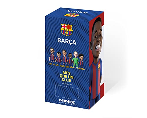 Bandai - Minix Muñeco de Ansu Fati, Jugador del Futbol Club Barcelona | Figurita del Jugador del FCB: Ansu Fati | Óptimo para Tartas, Fanáticos del Barça o Coleccionistas | de 12 cm
