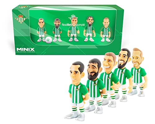 Bandai - Minix Pack 5 Figuras de Jugadores de Real Betis, 7 cm