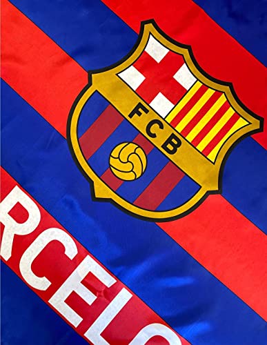 Bandera Vertical Grande FC. Barcelona - Medidas 150 x 100 cm. - Polyester 100% - para Exterior e Interior