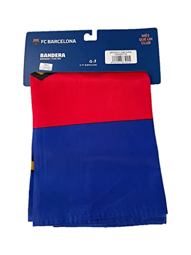 Bandera Vertical Grande FC. Barcelona - Medidas 150 x 100 cm. - Polyester 100% - para Exterior e Interior