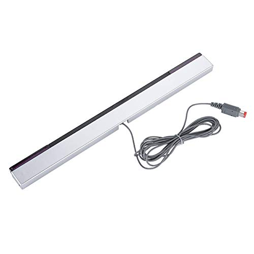 Barra de sensores para Sistema Wii, Barra de sensores de Rayos Infrarrojos con Cable Receptor con Cable y Soporte para Consola Nintendo Wii