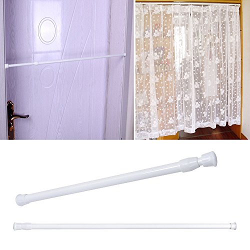 Barra de tensión, soporte telescópico de repuesto para ducha, barra de cortina extensible resistente para cocina, baño, armario, armario, ventana