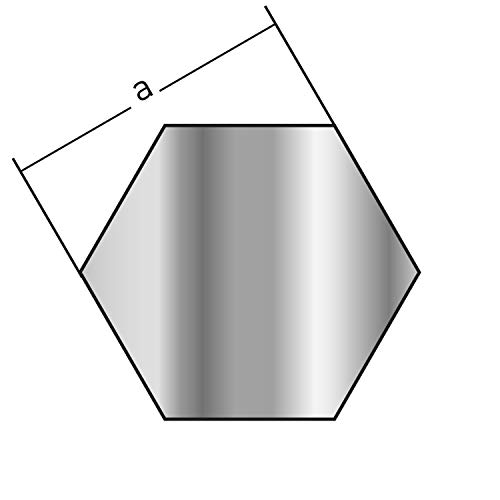 Barra hexagonal de cobre, 22 mm x 500 mm