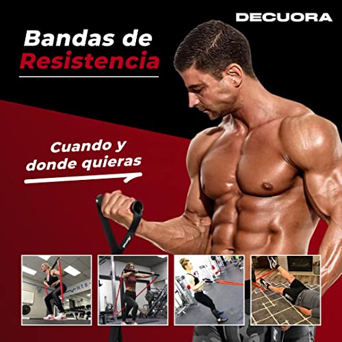 Barra Pilates -Material Gimnasio en casa - Bandas de Resistencia - Kit Fitness en casa - Bandas elasticas musculacion - Bandas elásticas - Accesorios para Gym en casa - Gomas elasticas musculacion