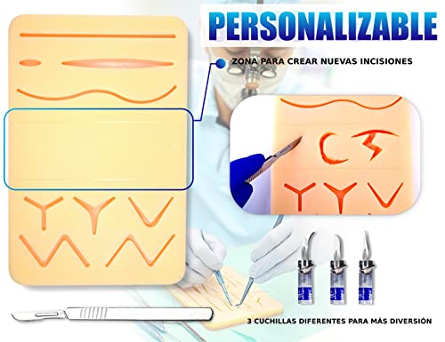 Baytiz | Kit de Sutura - Material Quirurgico Para el Entrenamiento de Suturas Quirurgicas - Regalos Enfermeria Veterinaria Quirurgica Estuche Regalo Botiquines Instrumentos Medico Medicos Instrumental