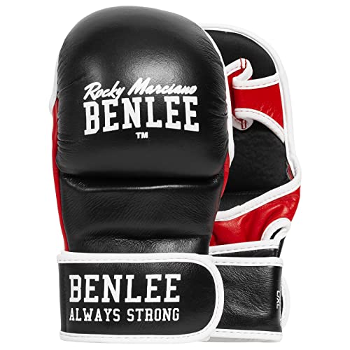 BENLEE Rocky Marciano Boxhandschuhe MMA Sparring Glove Striker - Guantes de Boxeo para Combate, Color Negro, Talla L/XL