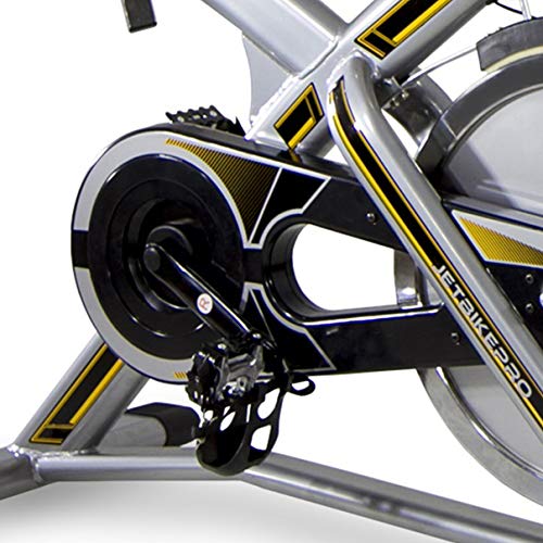 BH Fitness - MKT Jet Bike Pro Bicicleta Indoor, Unisex-Adult, Plata, Talla Única