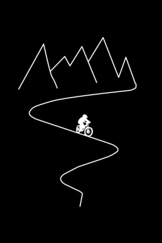 bicicleta de montaña: Downhill Mountainbiker |Cuaderno DIN A5 6x9 pulgadas |Planner Diary Writing Folleto |120 páginas |Lubricación punteada