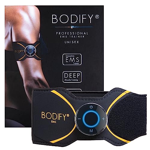 Bodify® Entrenador EMS 2en1 para Brazos y piernas Pro - ¡Estimulación centrada en los músculos de Brazos y piernas! - Desarrollo Muscular - Dispositivo de estimulación de los músculos - EL Original