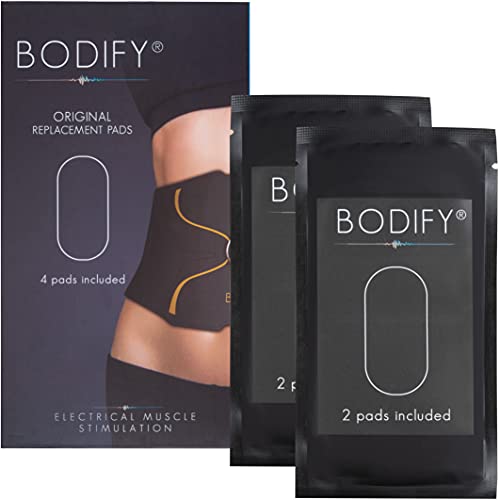 Bodify Juego de 2 almohadillas de repuesto originales (sin controlador) para abdominales EMS Pro – Entrenador abdominal para hombres y mujeres