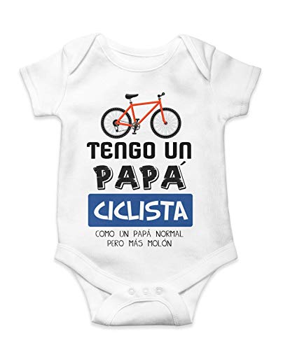 Body Camiseta Bebé Niño Ciclista Papá Mamá Bicis Regalo Original